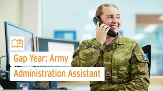 Army Gap Year Administration Assistant Hannah [upl. by Frissell968]