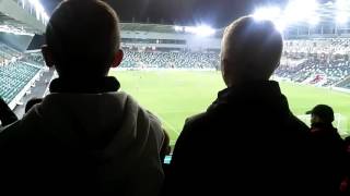 Cliftonville fans singing Grace vs Linfield [upl. by Aipmylo37]