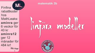 2b 135 linjära modeller [upl. by Charmion]