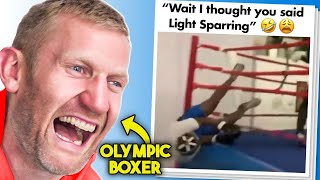 Olympic Boxer Reacts to Boxing Memes  FUNNY [upl. by Delcina]