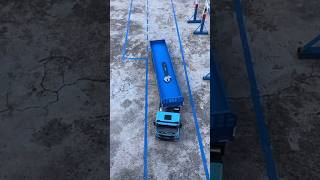 Truck Driving Test Parallel Parking Maneuver truck skills views road train exam learning [upl. by Alamap447]