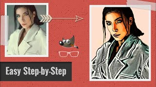 How To Turn Your Portraits Into a Cartoon With GIMP [upl. by Lovich100]