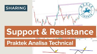 Cara Pakai Support amp Resistance Praktek Analisa Teknikal Saham [upl. by Eckhardt]