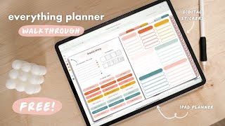 A Guide to the Everything Digital Planner  FREE Digital Planner 💗 [upl. by Karlise]