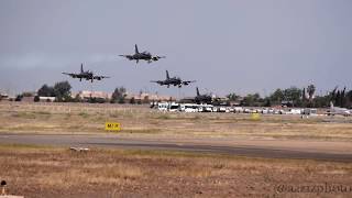 Al Fursan Formation Landing  Marrakech Air Show 2016  Full HD [upl. by Larrad519]