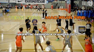 Team Thad vs Mac Irvin Fire  Nike EYBL Session 4  Kansas City [upl. by Jacenta]