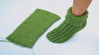 The simplest knitted socks for beginners [upl. by Ynnos]