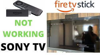 How To Fix Fire Tv Stick Not Working On Sony Smart TV [upl. by Ennovy99]