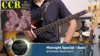 Creedence Clearwater Revival  CCR The Midnight Special  Bass Cover 🎧 with bass tabs [upl. by Atteve]