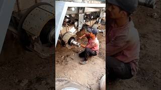 Diy wheel hub greasing restoration grease truck shorts [upl. by Anelram]