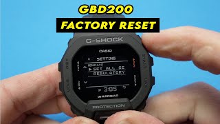 How to Factory Reset Your Casio GShock GBD200 [upl. by Jonna]