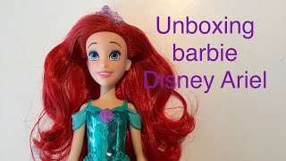 Unboxing barbie Ariel Disney princess Royal Shimmer [upl. by Timoteo]