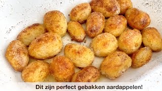 PERFECT gebakken Aardappeltjes  Krieltjes  uit de oven  Eenvoudig Klassiek Recept [upl. by Llerrad]