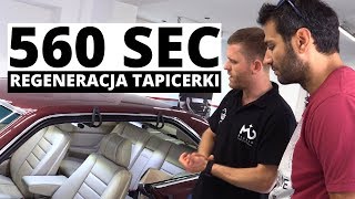 Mercedes 560SEC  renowacja tapicerki Zobacz różnicę [upl. by Zerat]