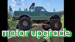 Axial Scx24 C10 motor upgrade  and test run [upl. by Aldon]