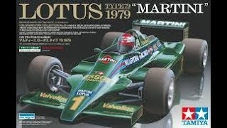 Lotus Type79 1979 MARTINI 120 Tamiya Full video build [upl. by Ahsenik]