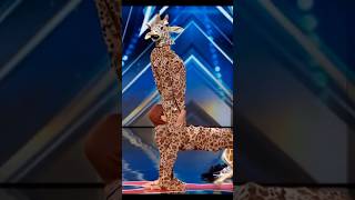 Man performer transformed into a giraffe on AGT Americas Got Talent americagottalent magic [upl. by Campos733]