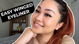 How To Do Winged Eyeliner for Hooded Eyes  In Under 2 Minutes [upl. by Town800]