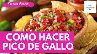 COMO HACER PICO DE GALLO MUY FACIL TODO CON BLANCA [upl. by Isma]