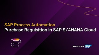 Create a Purchase Requisition in SAP S4HANA Cloud with SAP Process Automation [upl. by Akiria]