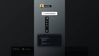 Custom side menu by JavaScript webdesign javascript css [upl. by Derfiniw]