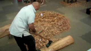 Wood Carving using New Zealand Jade [upl. by Ermey]