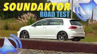 VW SOUNDAKTOR  20162017 GTI amp GOLF R  Review amp Test  OFF amp ON [upl. by Eidolem103]