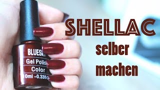 Shellac selber machen Anleitung Shellac auftragen 3 Wochen haltbarer Nagellack  Heavensdream [upl. by Lada32]