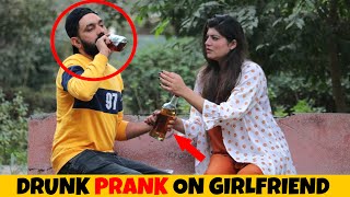 Drunk Prank On Girlfriend 🥴  Epic Reactions  😂😜 nonscriptedpranks [upl. by Parnas]