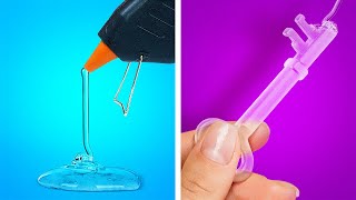 HOT GLUE GUN HACKS [upl. by Ecneitap]