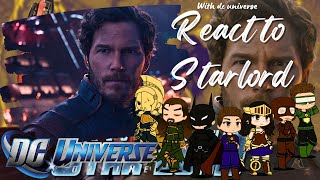 Justice league react to Starlord  DC universe  Gacha life Reaction  Marvel Avengers [upl. by Gay]