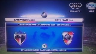 San Pablo vs River Plate 21 Copa Libertadores 2016  Fecha 5  FULL HD [upl. by Yeldud]