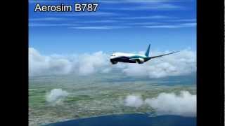 FSX Aerosim B787 vs Aerosoft AirbusX vs PMDG B737NGX [upl. by Joyann]