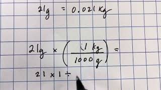 How to convert grams to kilograms [upl. by Devlen]