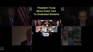 🇺🇸 TRUMPs plans GREEN CARD to grad Students in the USA immigration greencard studyusa trump [upl. by Llireva]