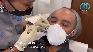 Treatment of Syringomas with Dr Jessica Mercer [upl. by Langer249]