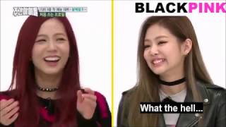 BLACKPINK Funny Moments 3  BLACKPINKs reactions to Jisoos 4Dness ft Kyuhyun amp Doyoung [upl. by Nylram]