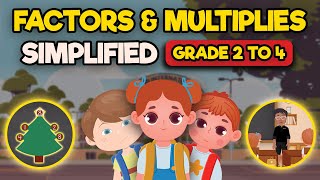 Factors and Multiples Made Easy  Grade 3 5  Math for Kids [upl. by Duer]