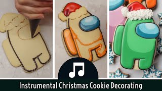 Decorated Among Us Cookies for Christmas  How to make character cookies  DIY Christmas Cookies [upl. by Rehotsirk619]