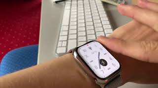 Apple Watch Series 7 Silver Stainless Steel 41mm  Screen Curvature [upl. by Gerbold]