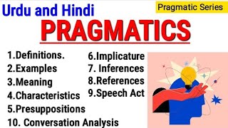 Pragmatics  Definitions  Characteristics  Components  in Urdu and Hindi [upl. by Saleem]