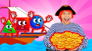 Over The Deep Blue Sea  Treasure Song  Pirates Song  Kids Songs and Nursery Rhymes  Dominoki [upl. by Pinto936]