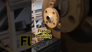 2quot Flange Beveling intresting lathemachine job technology amazing video [upl. by Pacifa777]