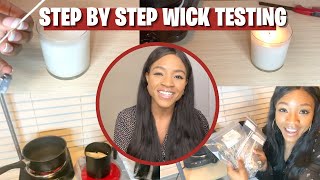 CANDLE WICK TESTING METHOD  STEP BY STEP [upl. by Ailil]