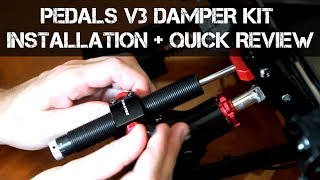 FANATEC Pedals V3 Damper Kit  Installation and Quick Review [upl. by Palua]