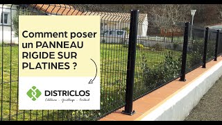 Comment poser des PANNEAUX RIGIDES avec PLATINES  TUTO DISTRICLOS 📽️ [upl. by Valiant722]