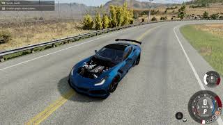 Corvette ZL1 2JZ Crash  BeamNG [upl. by Yduj]