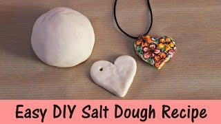 Easy DIY Salt Dough Recipe  3 Ingredients [upl. by Enelrac]