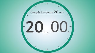 Compte à rebours 20 minutes ⏱️  Timer 20 min [upl. by Aleksandr]