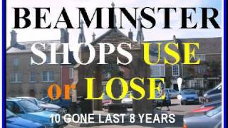 Beaminster shops Use or Lose Small town SW England [upl. by Irrej]